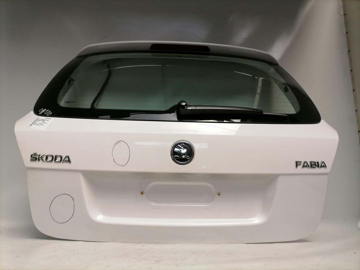 Skoda Fabia 2 5J original Heckklappe mit Heckscheibe LF9E candyweiss Kombi Bj.2013